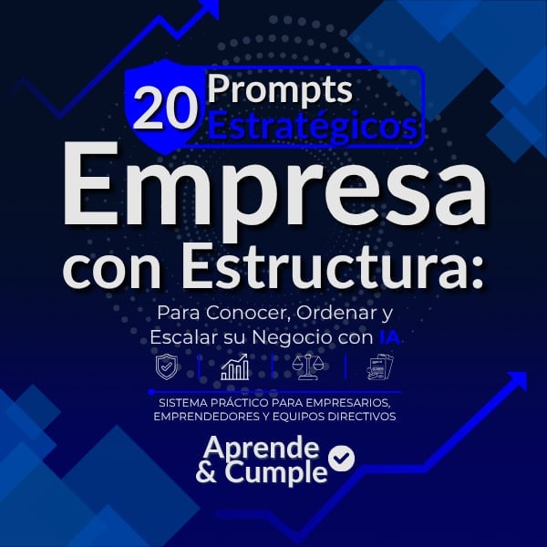 Portada de Empresa con Estructura: 20 prompts estratégicos para estructurar un negocio con IA